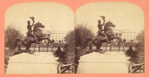 La colossale statua equestre in bronzo del Gen. Andrew Jackson da Bell Brother